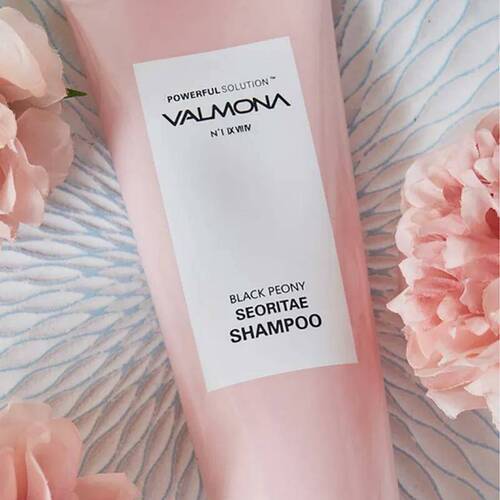  VALMONA Шампунь для волос ЧЕРНЫЕ БОБЫ, Powerful Solution Black Peony Seoritae Shampoo 100 мл 