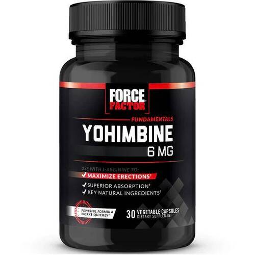 Force factor Йохимбин 6 мг, 30 капсул