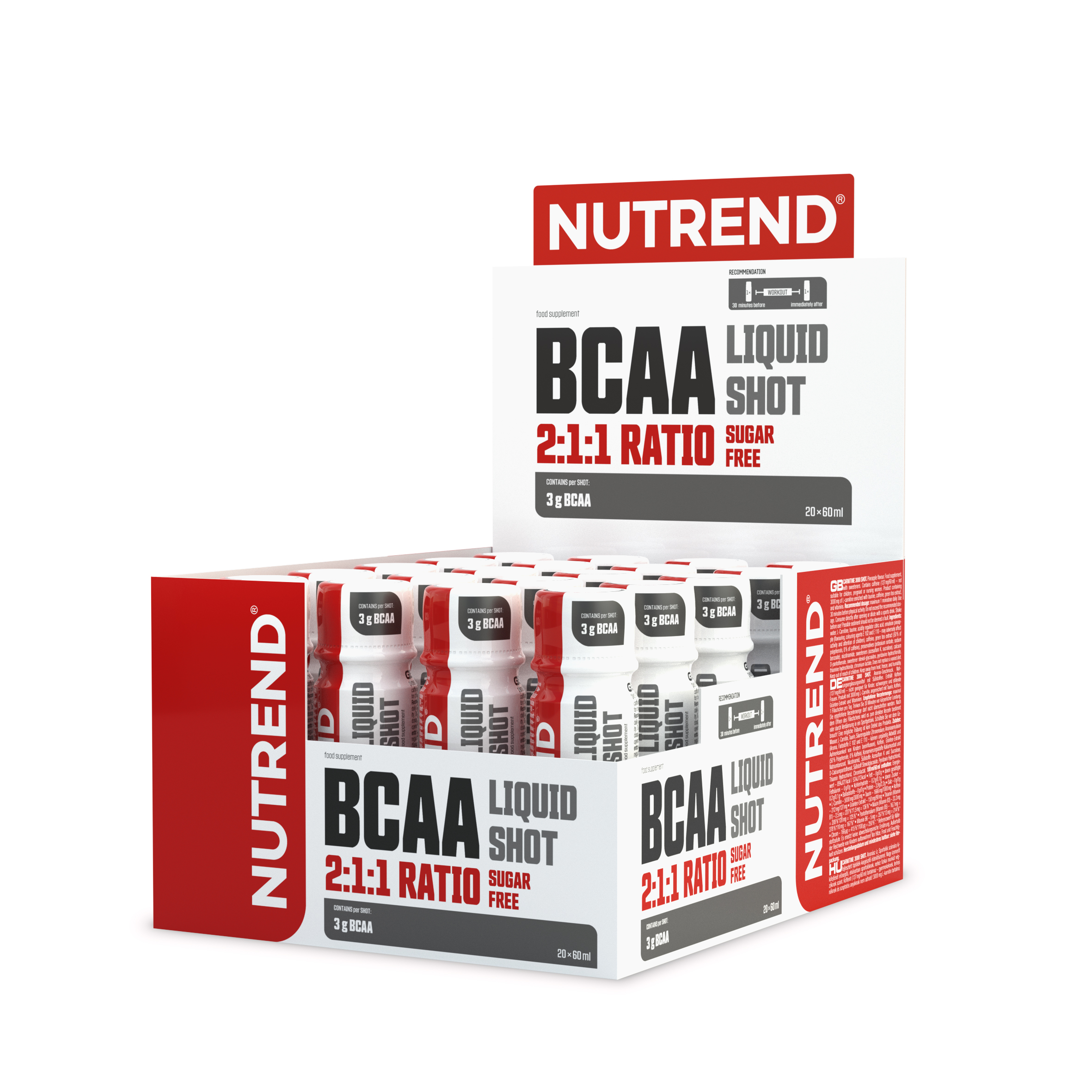 Nutrend BCAA в шотах, Liquid Shot 60 мл 