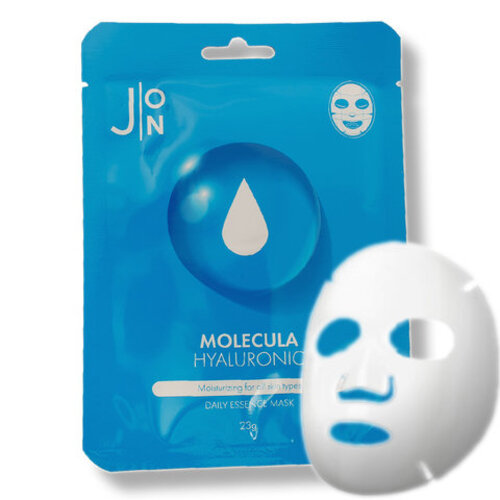 J:ON Набор тканевых масок для лица, MOLECULA HYALURONIC DAILY ESSENCE MASK, 10 шт