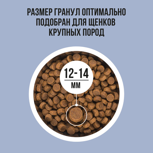 Bowl Wow, Сухой корм для щенков крупных пород (индейка/ягненок/рис/черника) 5 кг