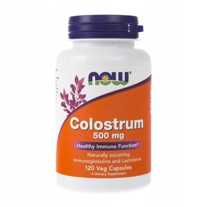 Now Foods Colostrum, Колострум 500 mg 120 vcaps