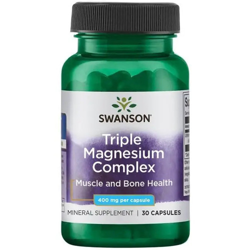 Swanson Магний тройной комплекс 400 мг, 30 капсул