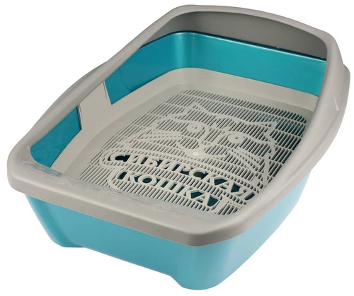 Сибирская Кошка, Туалет для кошек, ЕВРО глубокий с сеткой и бортиком 1 шт 