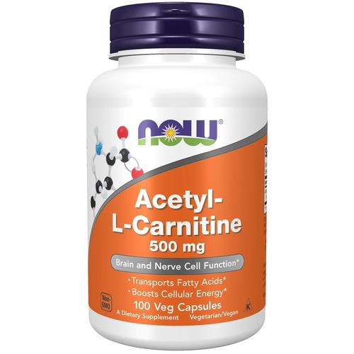 Now Foods Acetyl L-Carnitine, Ацетил-L-карнитин 500 mg 100 (капсул)
