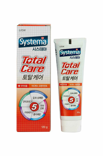 CJ LION, Зубная паста КОМПЛЕКСНЫЙ УХОД, Systema Total Care 120 гр вкус апельсин
