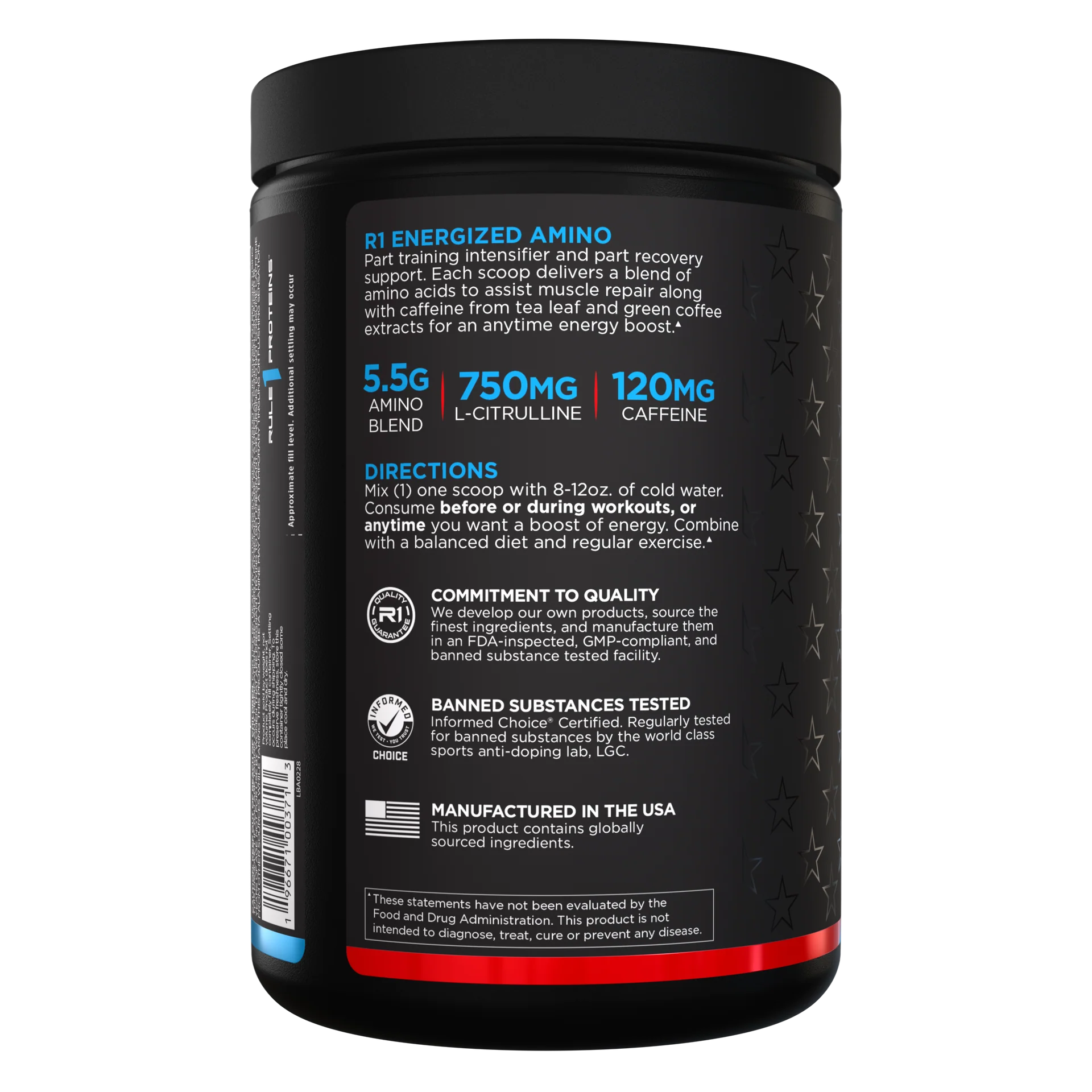 RULE1, Аминокислоты, Energized Amino 270 гр