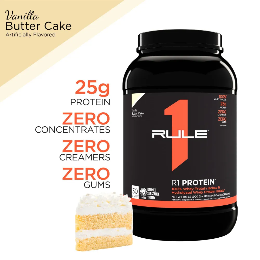 RULE1, Протеин, Protein 900 гр,  (2 lbs.)	