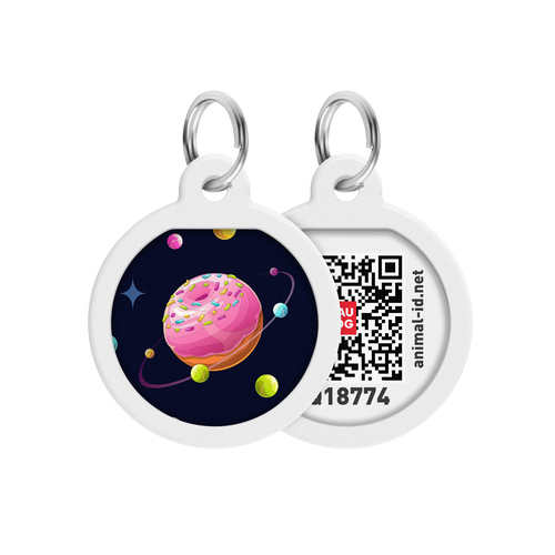 WAUDOG, Адресник Smart ID c QR-паспортом, Металл, Рисунок 