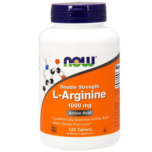 Now Foods L Аргинин, Arginine 1000 мг 120 таблеток
