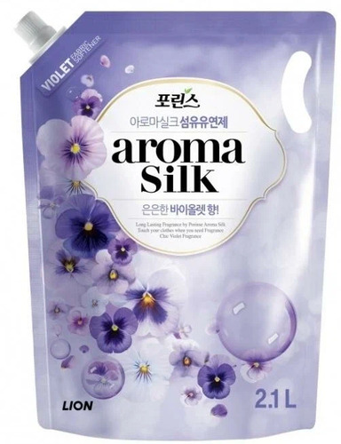 CJ LION, Кондиционер для белья "Фиалка" Porinse Aroma Silk Violet 2.1 л 