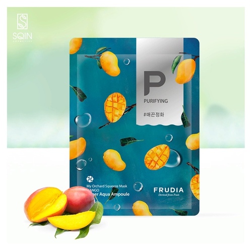 FRUDIA Маска тканевая Смягчающая с манго, My Orchard Squeeze Mask 20ml Mango 10 шт