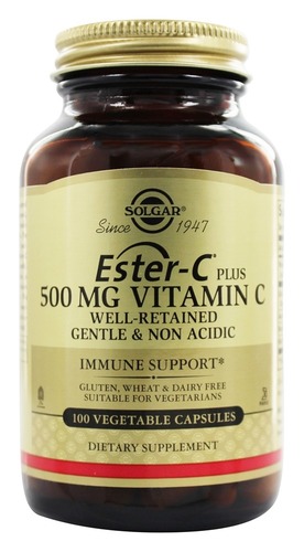 Solgar Витамин C, Ester C Plus Витамин C 500 мг 100  капсул