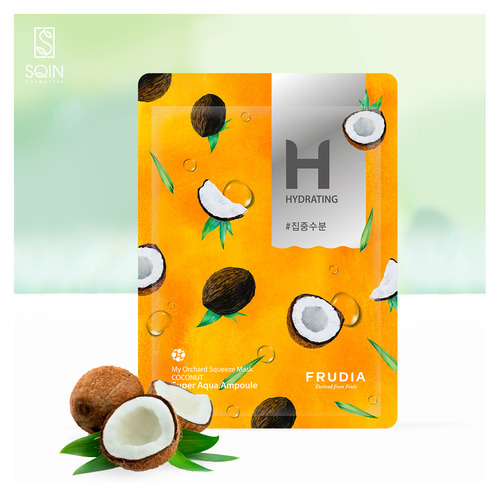 FRUDIA Маска тканевая Увлажняющая с кокосом, My Orchard Squeeze Mask 20ml Coconut 10 шт