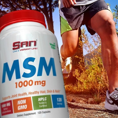SAN MSM, МСМ (Метилсульфонилметан) 1000 мг 120 капсул
