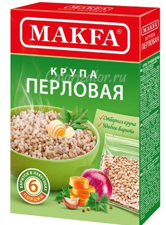 MAKFA, Перловая крупа в варочных пакетах, 400 гр