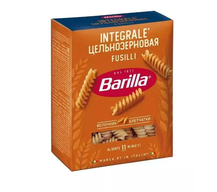 BARILLA Паста Fusilli Integrale (Фузилли Интегралле), 450 гр