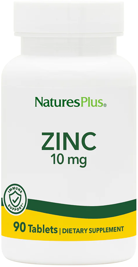 Nature's Plus, Цинк Zinc 10 мг, 90 таблеток