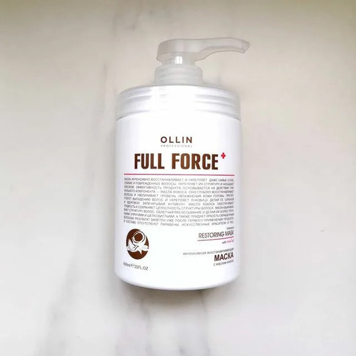 OLLIN Professional Full Force Интенсивная восстанавливающая маска с маслом кокоса 650 мл