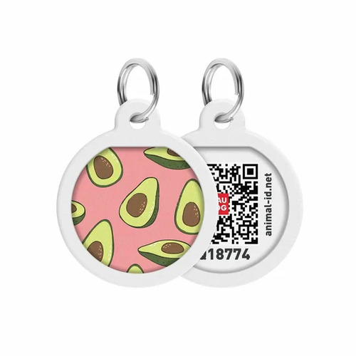 WAUDOG, Адресник Smart ID c QR-паспортом, Металл, Рисунок 
