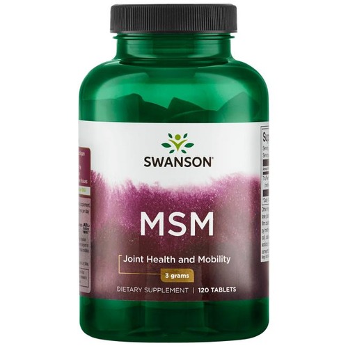 Swanson MSM, МСМ (Метилсульфонилметан) 3000 мг 120 таб