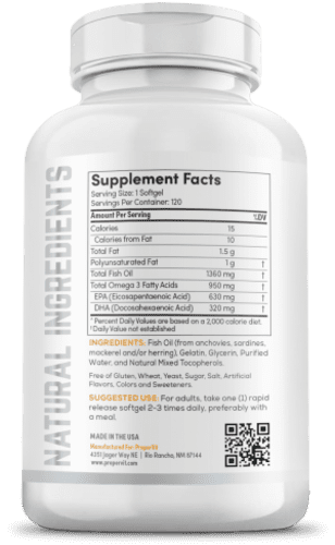 Proper Vit Omega-3 1360 мг, триглицеридная форма, 60 капсул