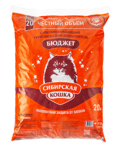 Сибирская Кошка, Супервпитывающий наполнитель 