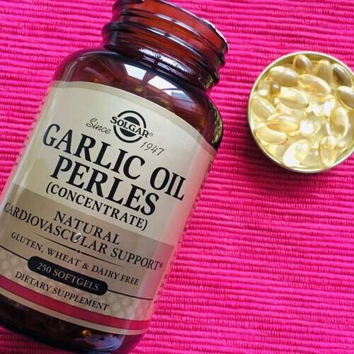 Solgar Garlic Oil Perles, чесночное масло, 250 капсул 