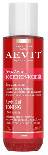 LIBREDERM AEVIT Гель тонизирующий для умывания для всех типов кожи 100 мл