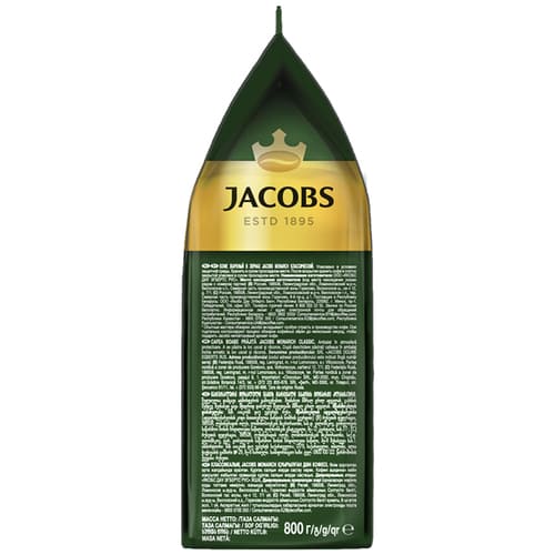 Jacobs Monarch классический, кофе зерновой, 800 гр