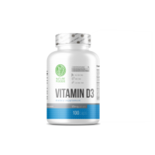 Nature Foods Витамин Д-3 5000 ЕД, 100 капсул