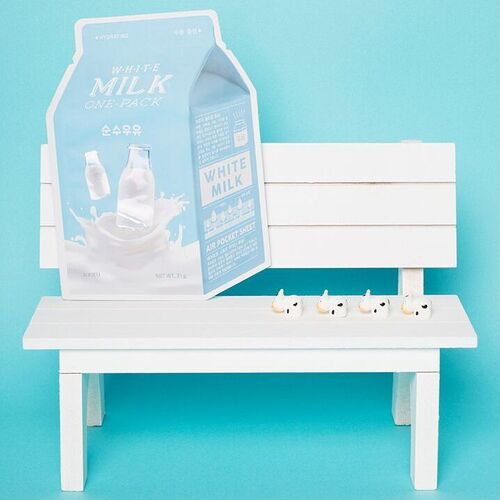 A`PIEU White Milk One-Pack, Тканевая смягчающая маска с молочными протеинами 21 гр