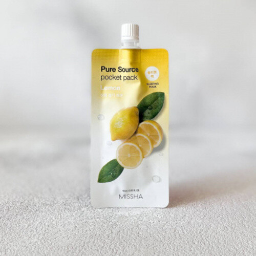 Missha Маска ночная для лица с лимоном, Pure Source Pocket Pack 10 мл