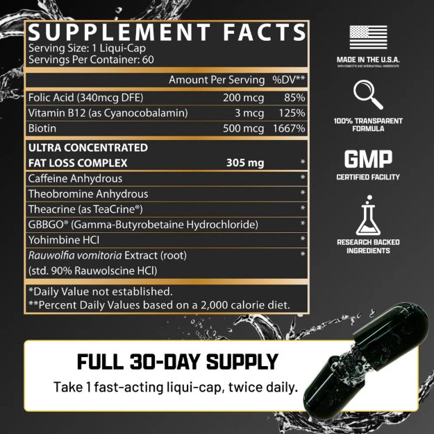 Nutrex Жиросжигатель, Lipo-6 Hers Ultra Concentrate 60 капсул