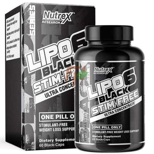 Nutrex Жиросжигатель, Lipo 6 STIM-FREE, 60 caps
