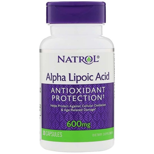 Natrol Альфа-липоевая кислота 600 мг, 30 капсул