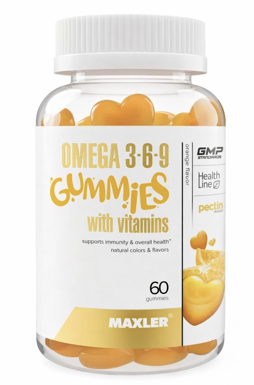 Maxler Омега 3-6-9, 60 мармеладных конфет 