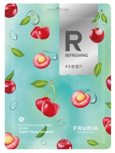 FRUDIA Маска тканевая Разглаживающая с вишней, My Orchard Squeeze Mask Cherry Vegan 10 шт