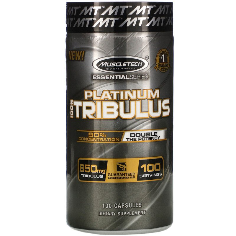 Muscletech Трибулус, Platinum 650 мг, 100 капсул