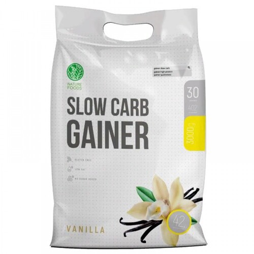 Nature Foods Гейнер, Slow Carb Gainer 3000 гр