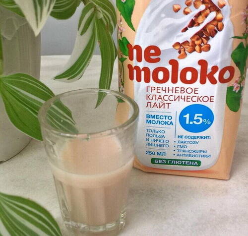 Nemoloko Гречневое молоко классическое Лайт 1,5%, 1000 мл