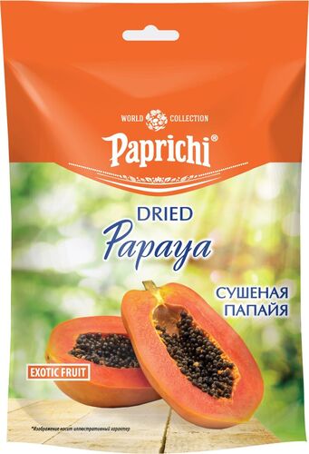 ПАПРИЧИ Сушеный тропический фрукт Папайя 100 гр