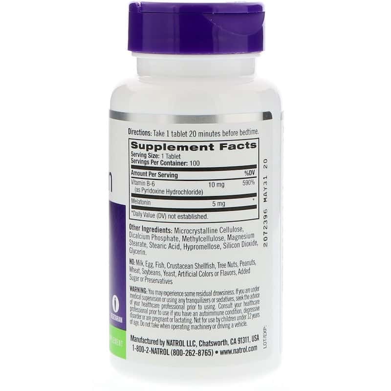 Natrol Мелатонин 5 мг, 100 таблеток
