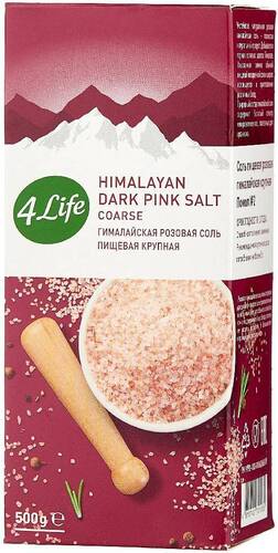 4LIFE Соль гималайская розовая крупная, 500 гр