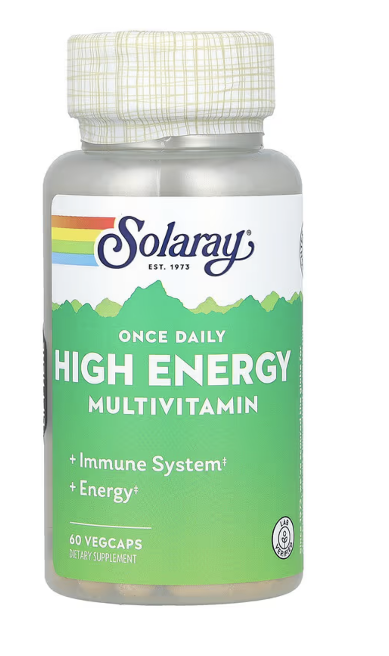 Solaray Мультивитамины для Повышения Энергии, High Energy, 60 вег. капсул 
