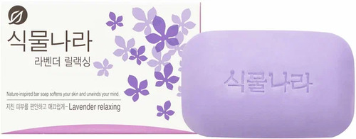 CJ LION, Мыло РАССЛАБЛЯЮЩЕЕ с экстрактом Лаванды, Shingmulnara Botanic Nation Lavender Relaxing 100г