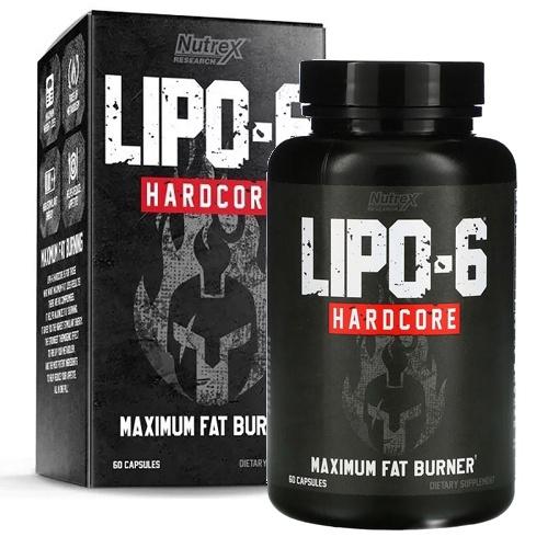 Nutrex Жиросжигатель, Lipo 6 HARDCORE, 60 капсул