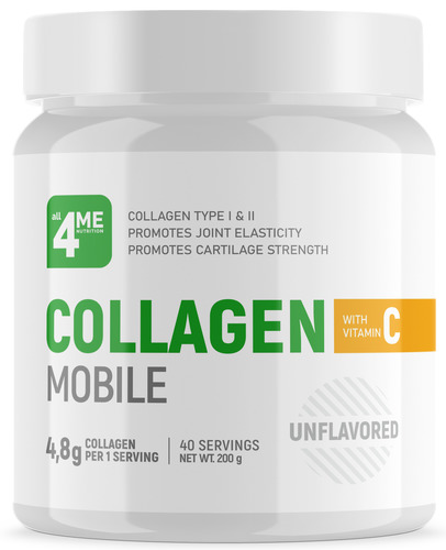 4Me Nutrition Коллаген Collagen + vitamin C, 200 г 