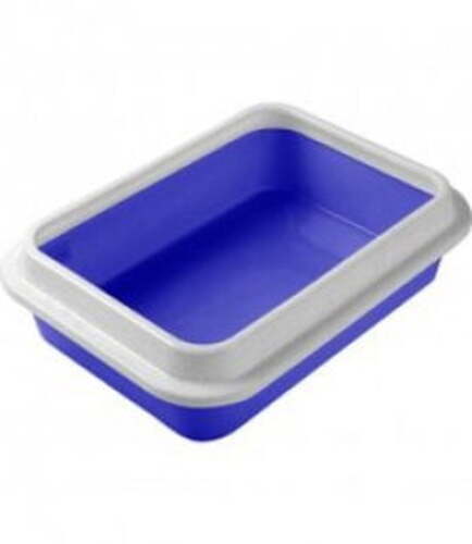 Сибирская Кошка, Туалет для кошек, Премиум с бортиком 37х27х8 см 