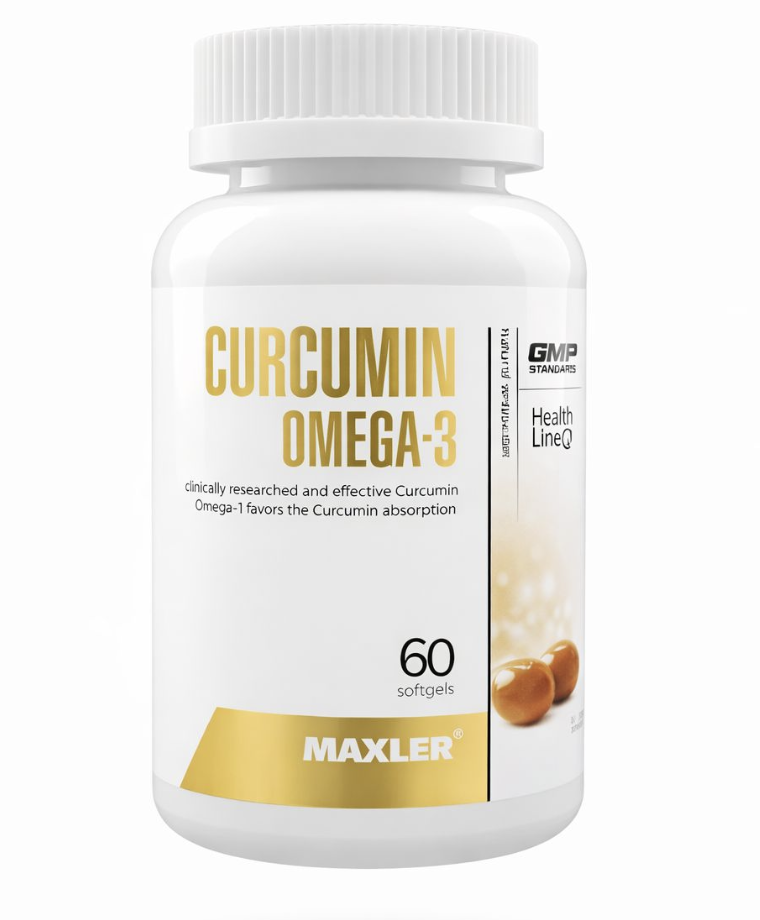 Maxler Куркумин + Омега 3, 60 капсул 
